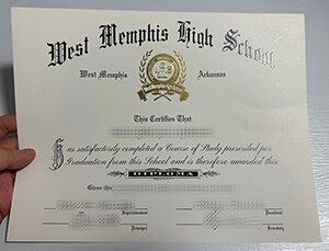 Make West Memphis High School diploma online.