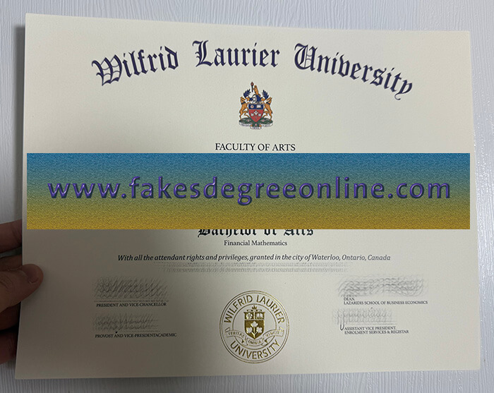 Get Wilfrid Laurier University fake diploma online.