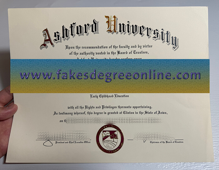 Buy Ashford University fake diploma