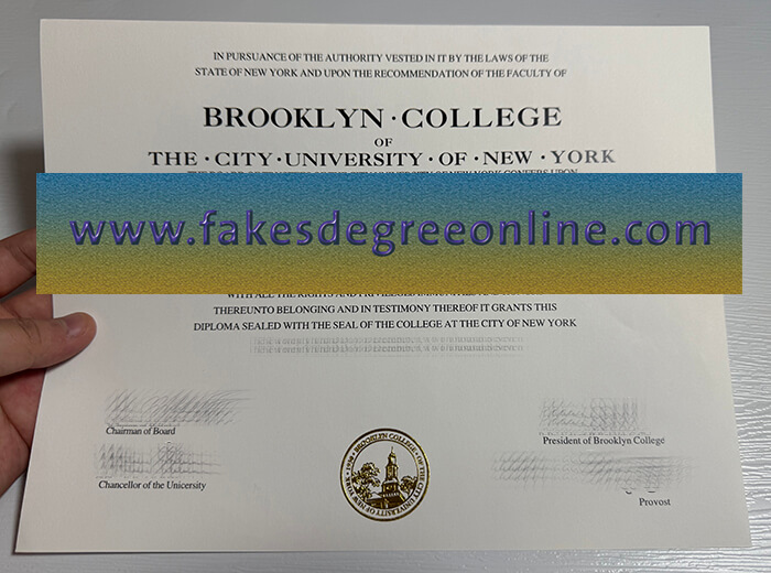 Brooklyn College diploma