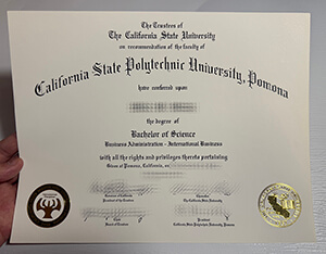 California State Polytechnic University Pomona diploma