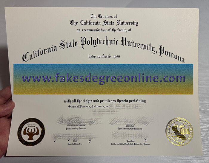 California State Polytechnic University Pomona diploma