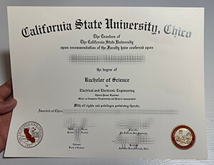 California State University Chico certificate