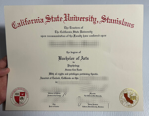 Fake California State University Stanislaus diploma
