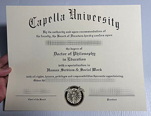 Fake Capella University diploma