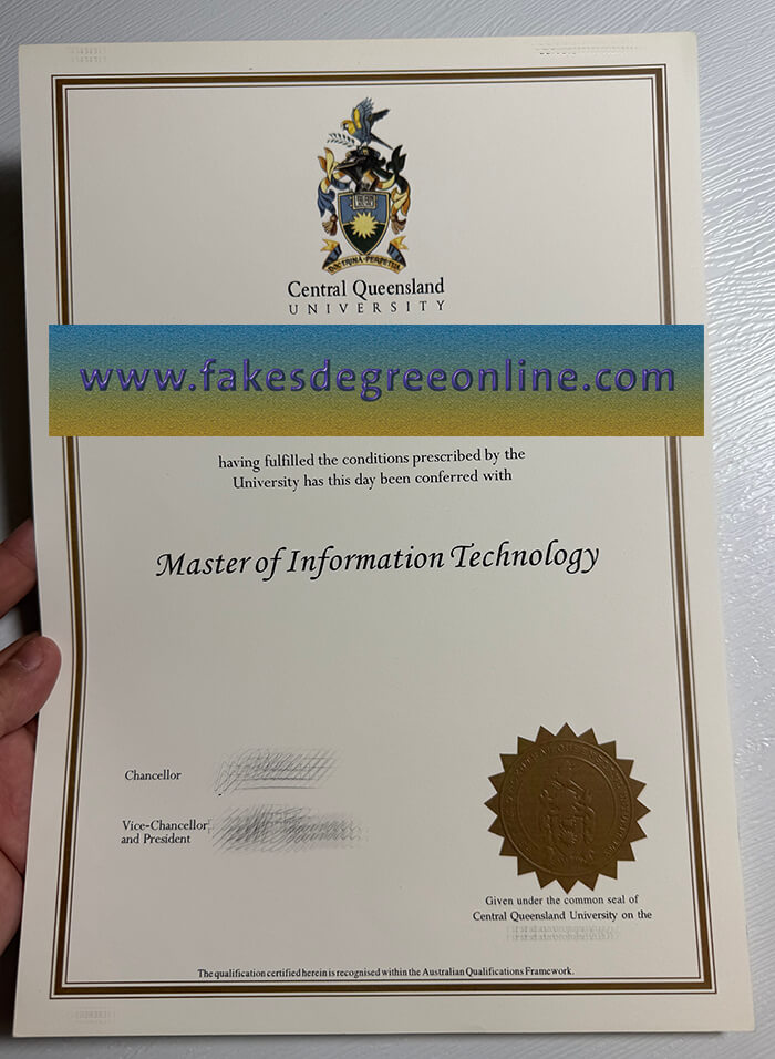 Central Queensland University diploma
