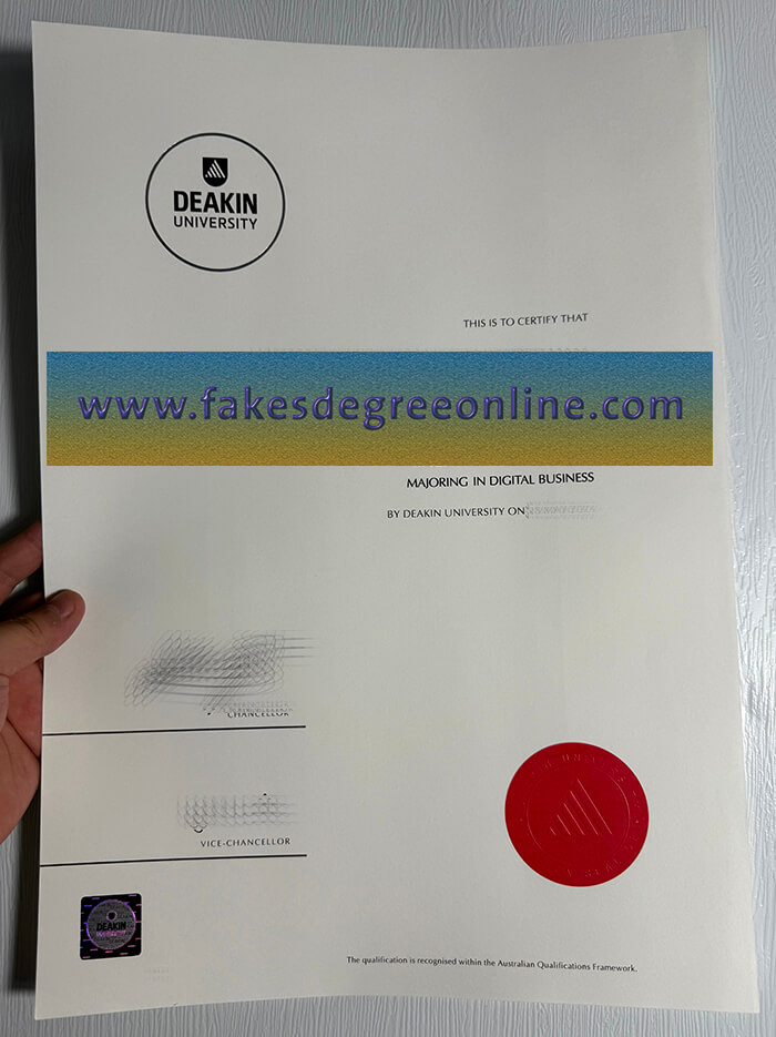 Deakin University diploma