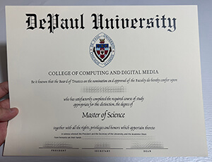 Fake Depaul University diploma