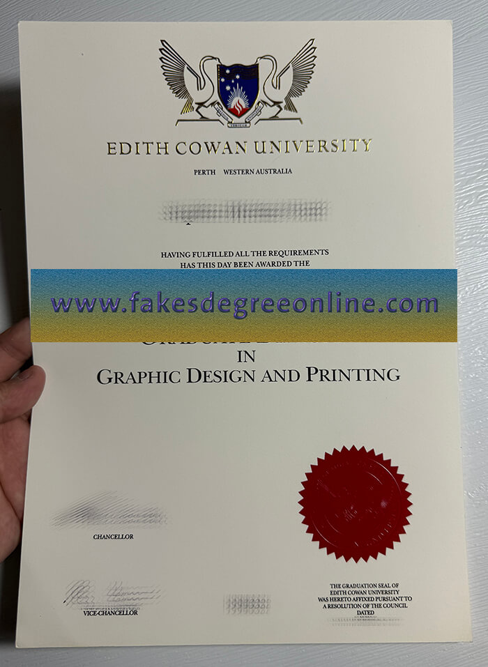 Buy Edith Cowan University fake diploma