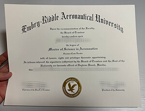 Embry Riddle Aeronautical University diploma