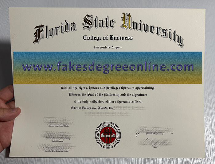 Florida State University diploma, Fake FSU degree online.