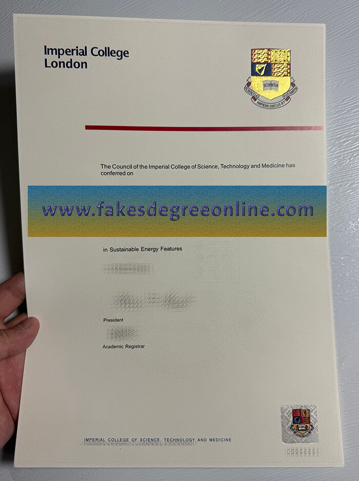 Purchase a Imperial College London fake diploma