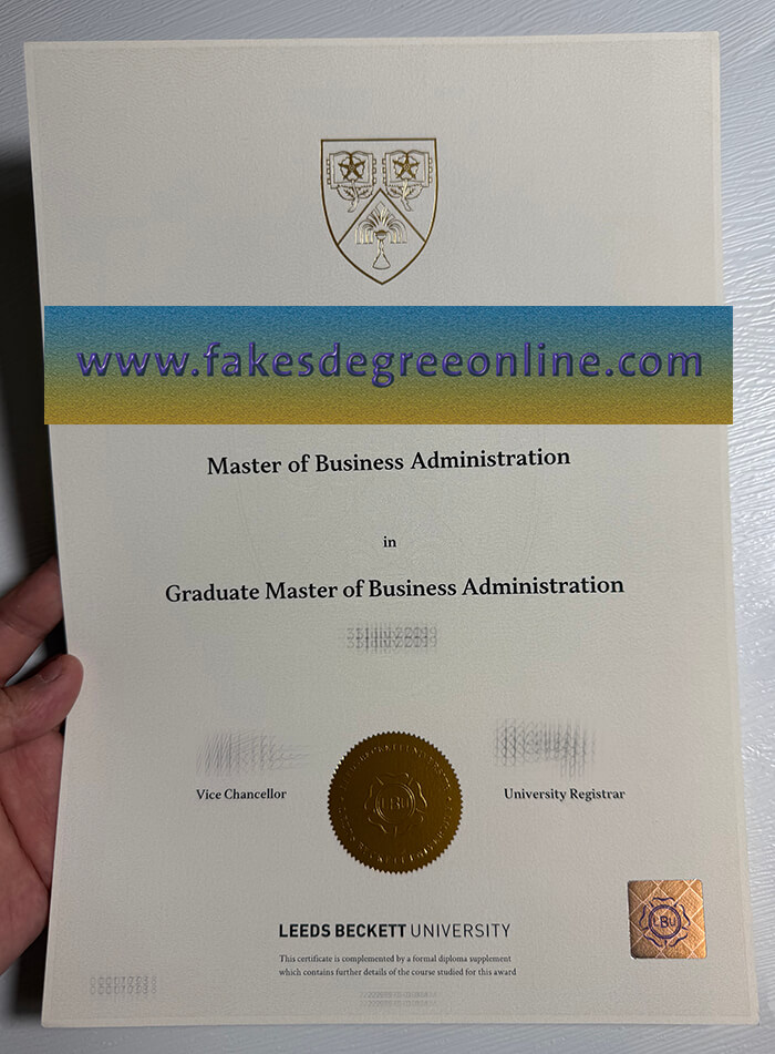 Buy Leeds Beckett University fake diploma
