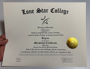 Fake Lone Star College diploma