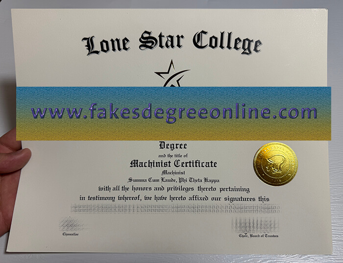 Lone Star College diploma