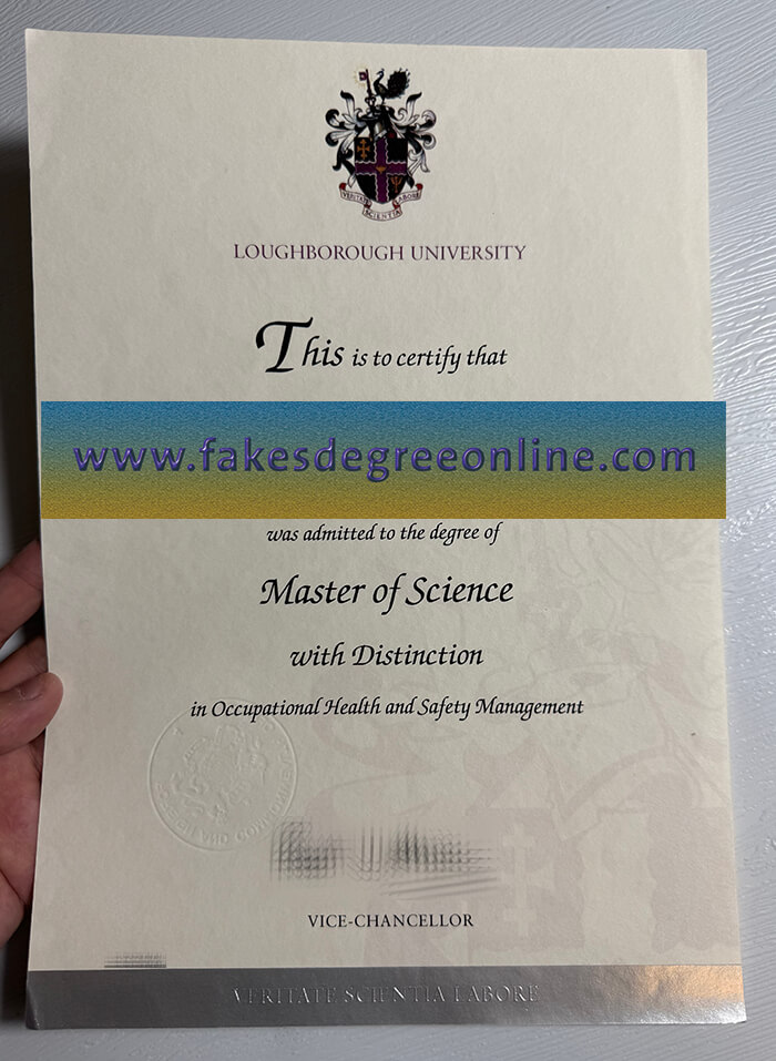Fake Loughborough University diploma