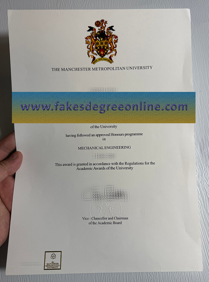 Get Manchester Metropolitan University fake diploma