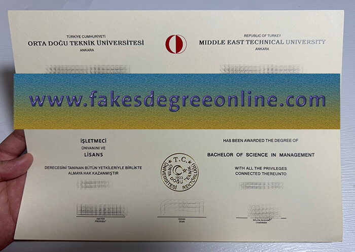 Buy Middle East Technical University fake diploma