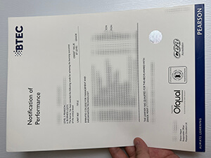 Get Notification of Performance BTEC fake diploma