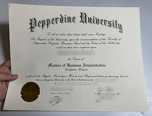 Obtain Pepperdine University fake diploma