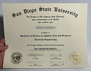 Purchase San Diego State University fake diploma online