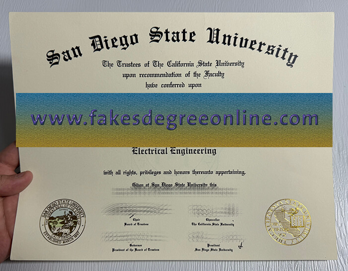 Buy San Diego State University fake diploma