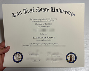Get San Jose State University fake diploma
