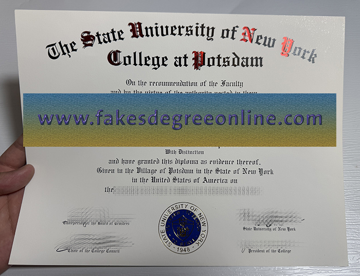 Buy SUNY Potsdam fake diploma