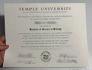 Get Temple University fake diploma