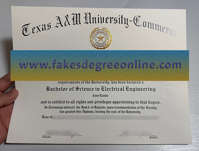 Texas A&M University-Commerce diploma