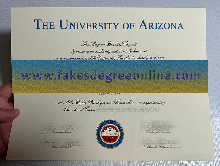 Buy University of Arizona fake diploma