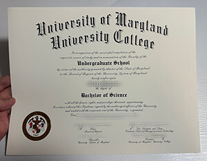Fake University of Maryland diploma
