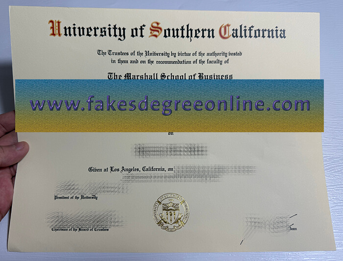 University of Southern California diploma