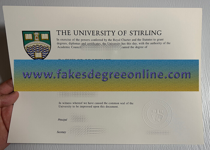 Get a University of Stirling fake diploma