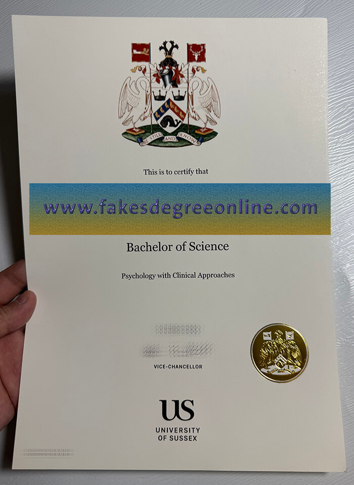 Get a University of Sussex fake diploma
