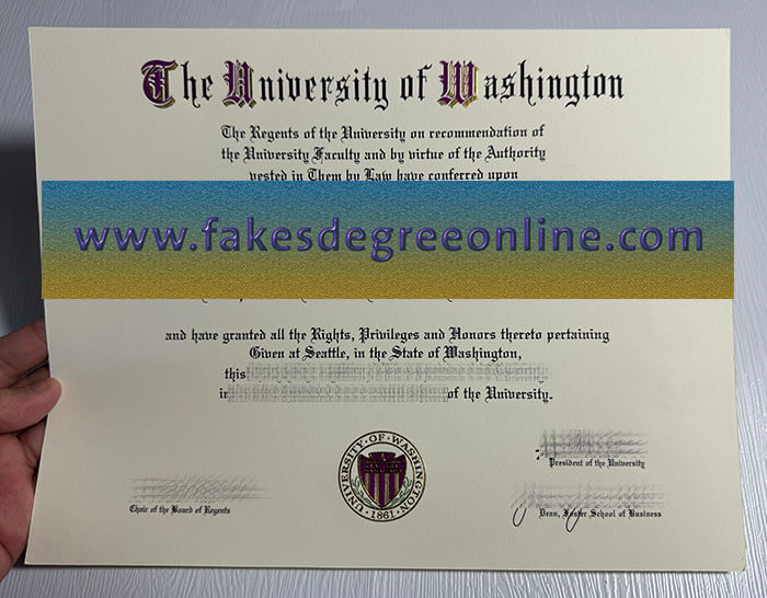 University of Washington diploma