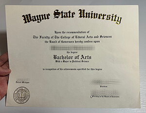 Buy Wayne State University fake diploma