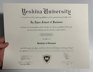 Fake Yeshiva University diploma