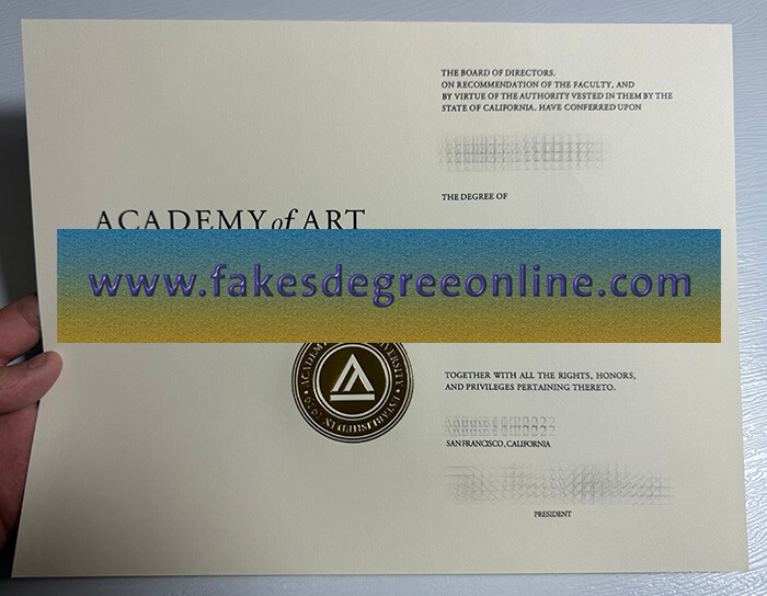 Buy Academy of Art University fake diploma