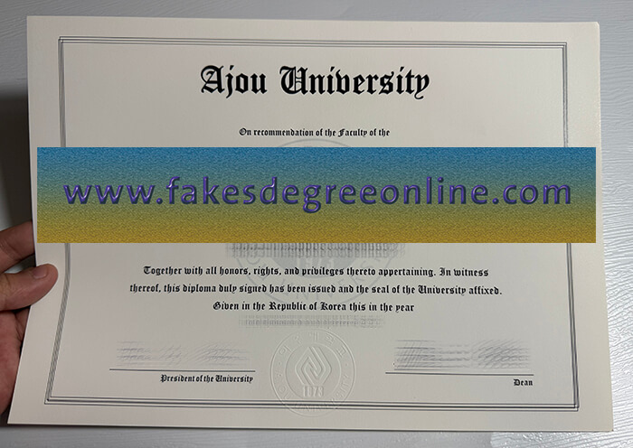 Buy Ajou University fake diploma online
