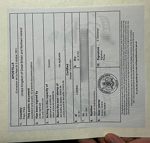Obtain Apostille fake certificate online