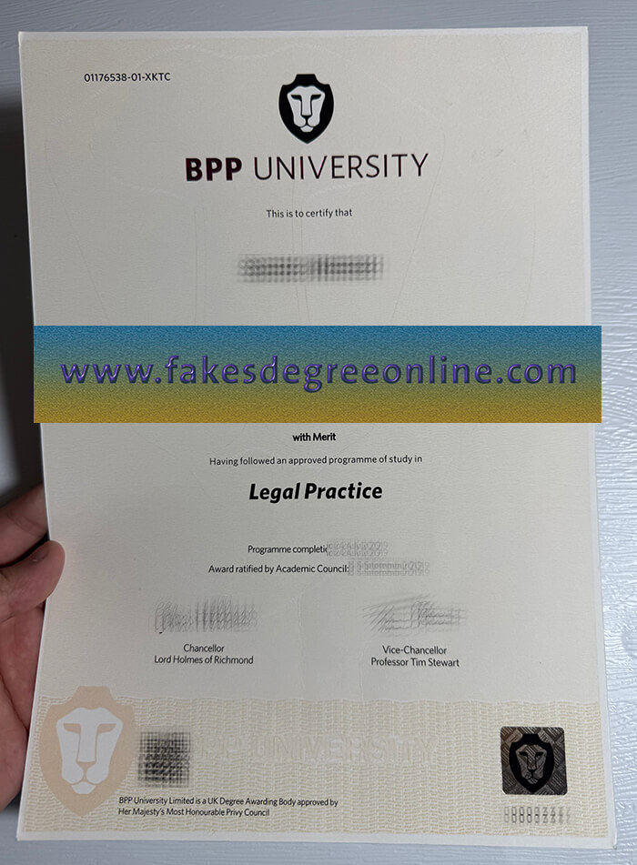 Buy BPP University fake diploma online