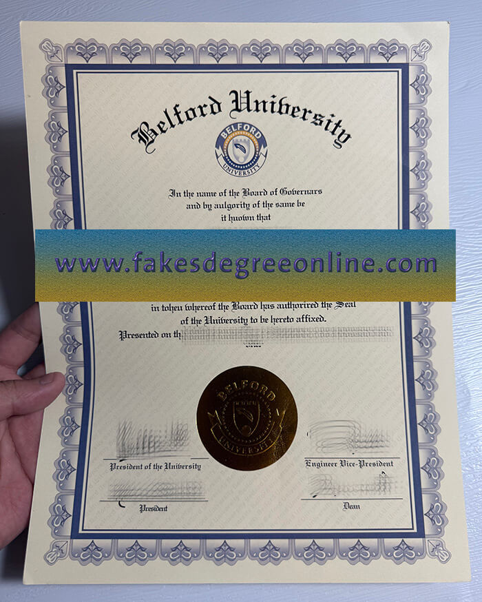 Get a Belford University fake diploma online