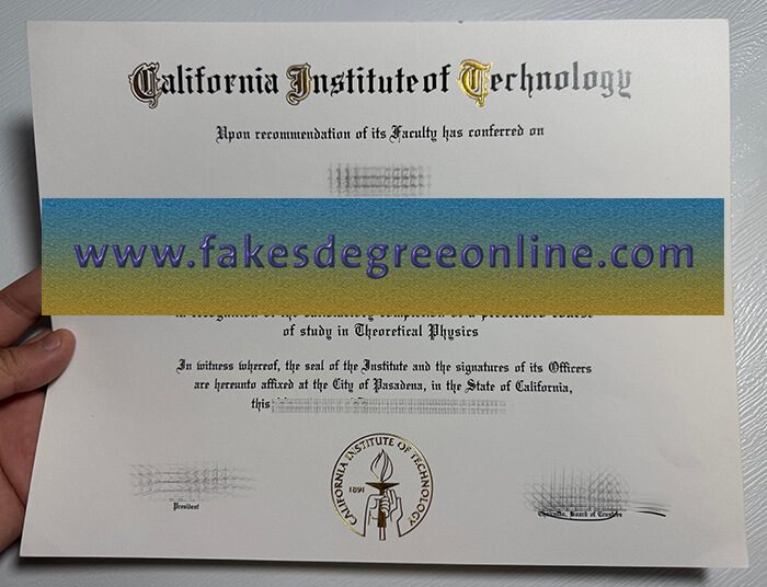 Purchase a California Institute of Technology fake diploma online