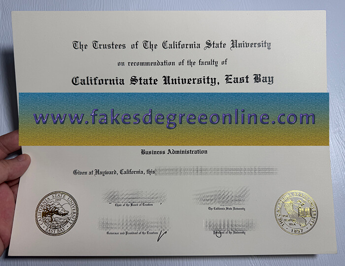 Buy California State University East Bay fake diploma