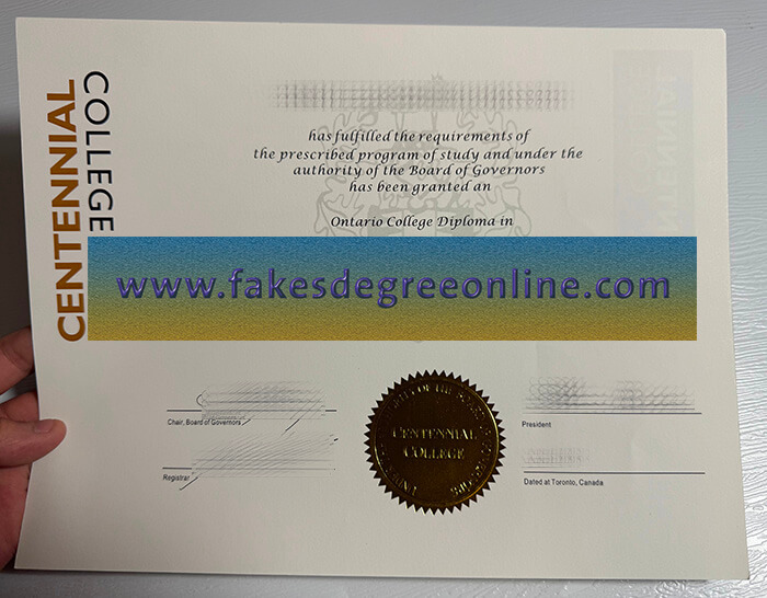 Purchase a Centennial College fake degree