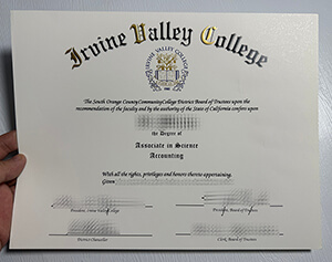 Get a Irvine Valley College fake degree online