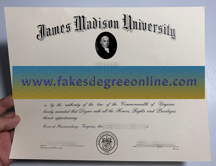 Get James Madison University fake diploma