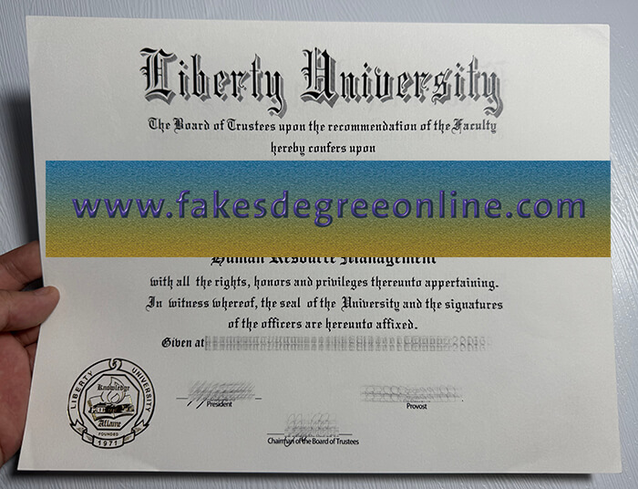 Buy Liberty University fake diploma