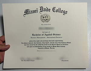 Fake Miami Dade College diploma online